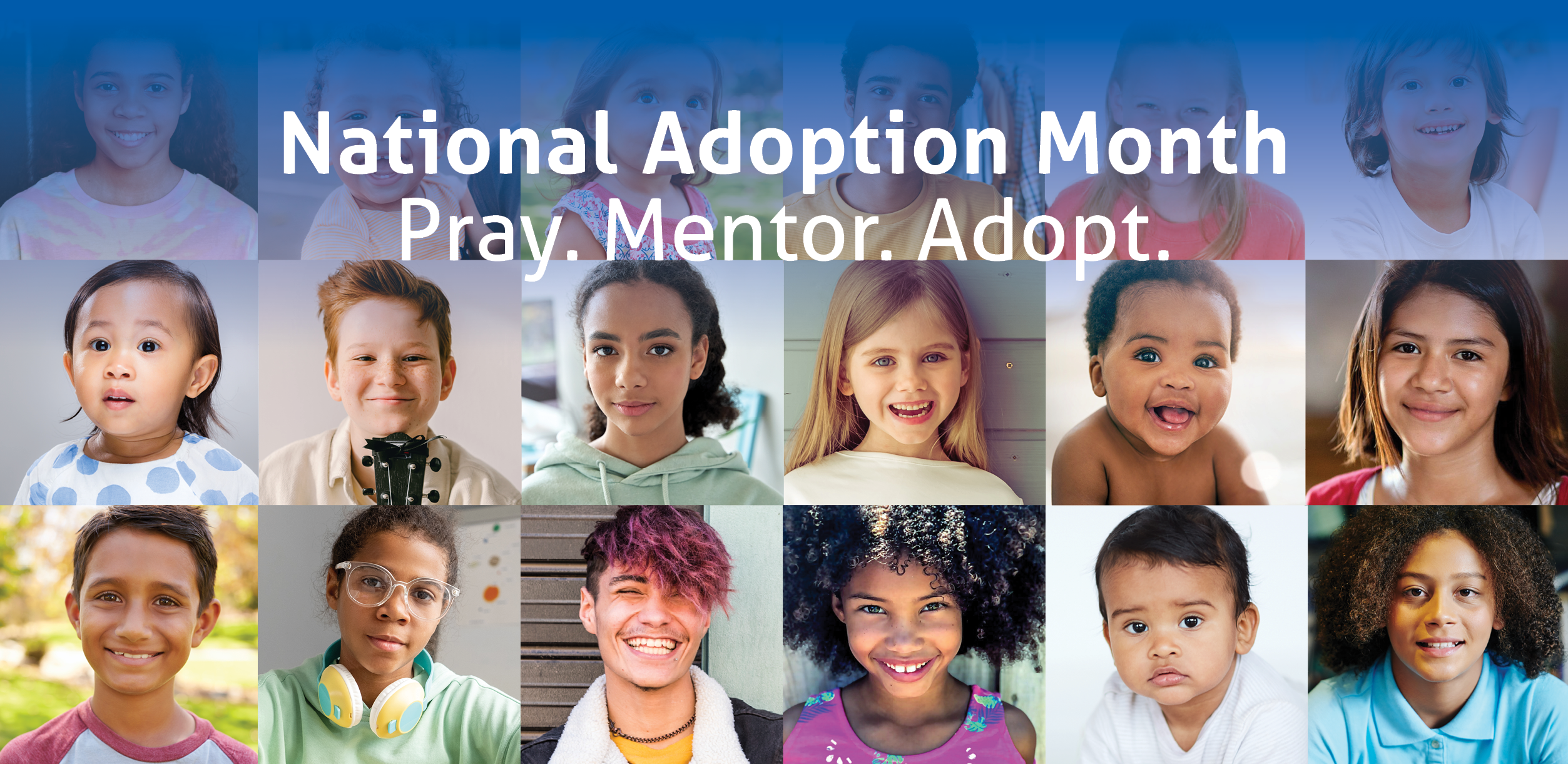 National Adoption Month Banner Graphic