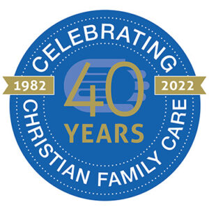 Christian Family Care Celebrating 40 Years of helping adopted and foster kids.